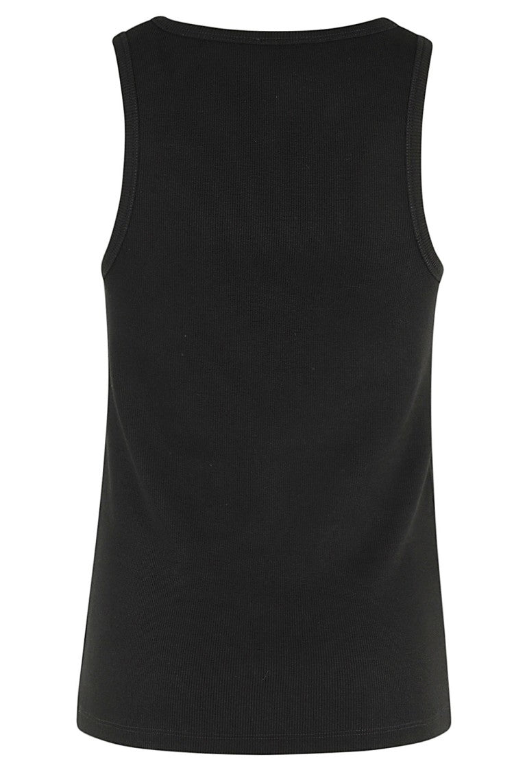 Moncler Fitted Jersey Top With Round Neckline