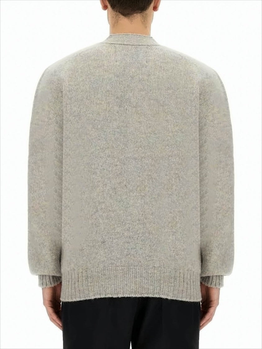 Howlin Soft Wool Cardigan With Relaxed Fit And V-Neckline