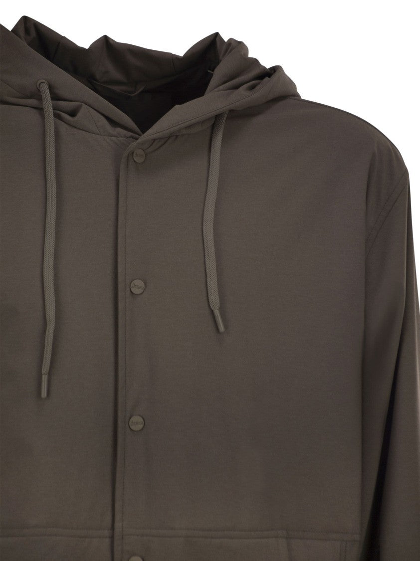 Herno Stretch Nylon Jacket With Hood