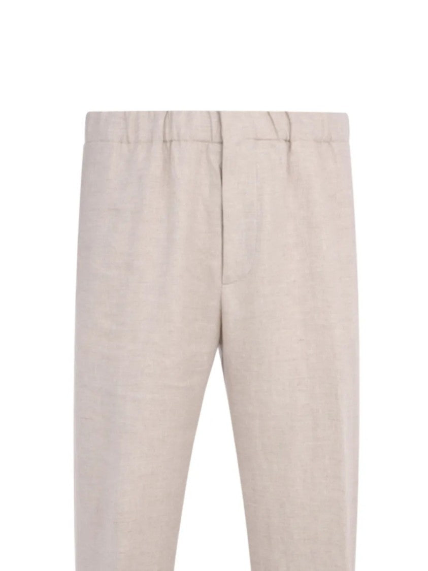 Lardini Tailored Straight-Leg Flap Pockets Pants