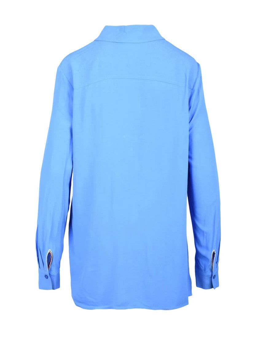 Tommy Hilfiger Light Blue Fluid Casual Shirt