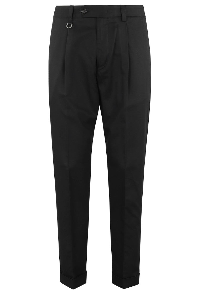 Paolo Pecora Relaxed Fit Chinos With Ankle Cuffs