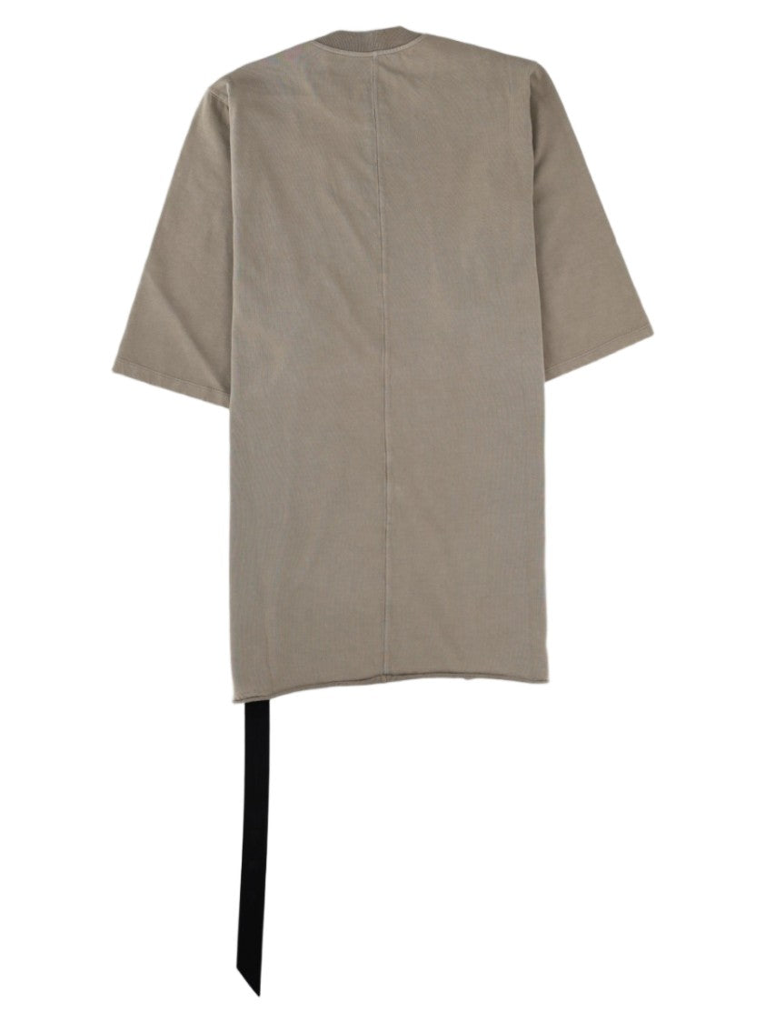 Drkshdw By Rick Owens Grey Strap Detail Bold Graphic Cotton T-Shirt
