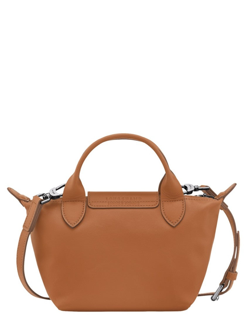 Longchamp Brown Compact Leather Shoulder Bag
