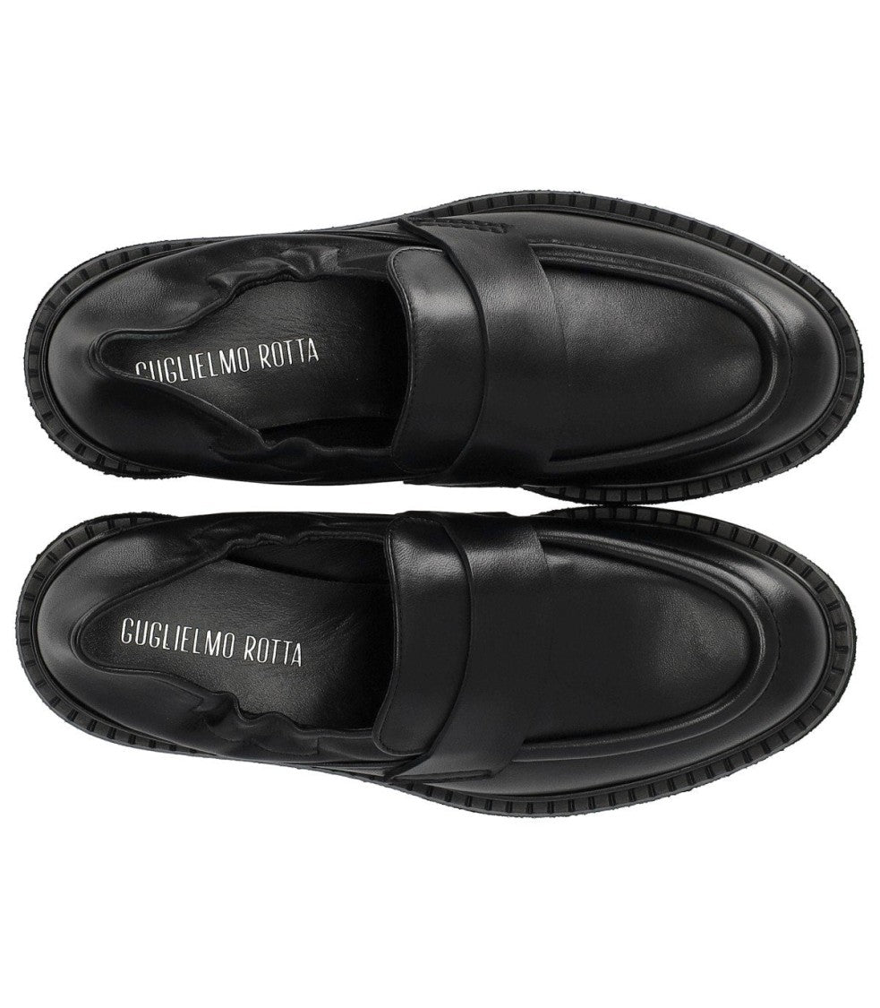 Guglielmo Rotta Kingsley Nappa Nero Loafer