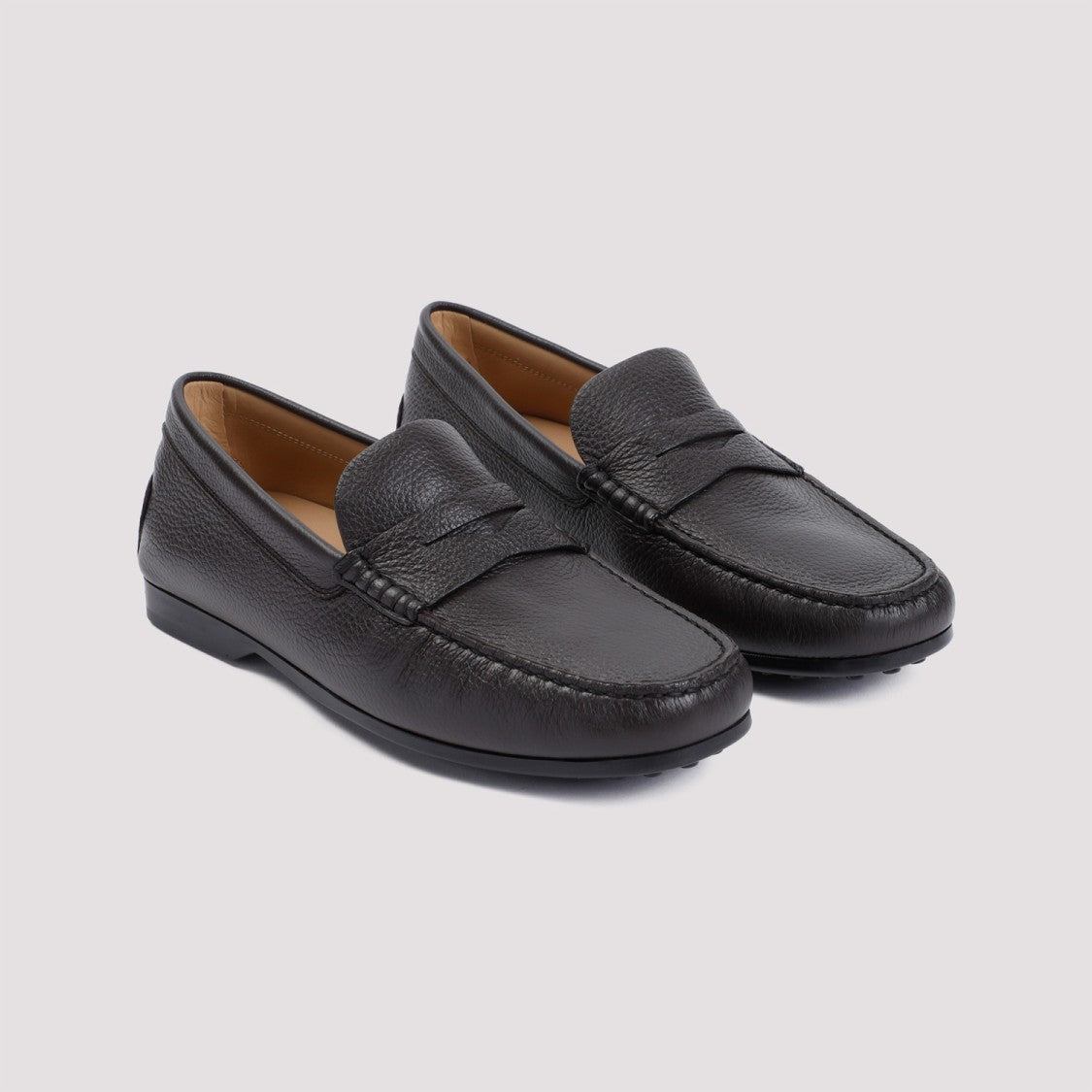 Tod's Brown Leather Loafers