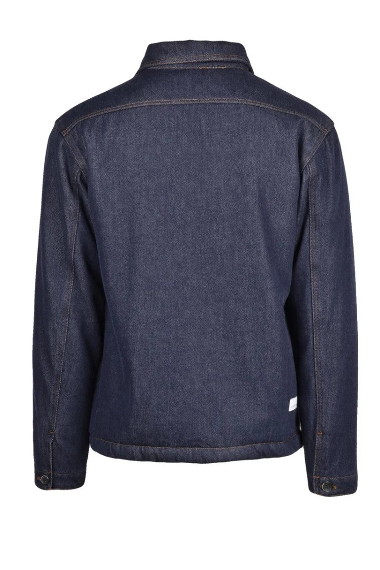 Nine In The Morning Denim Jacket Plush - Blue