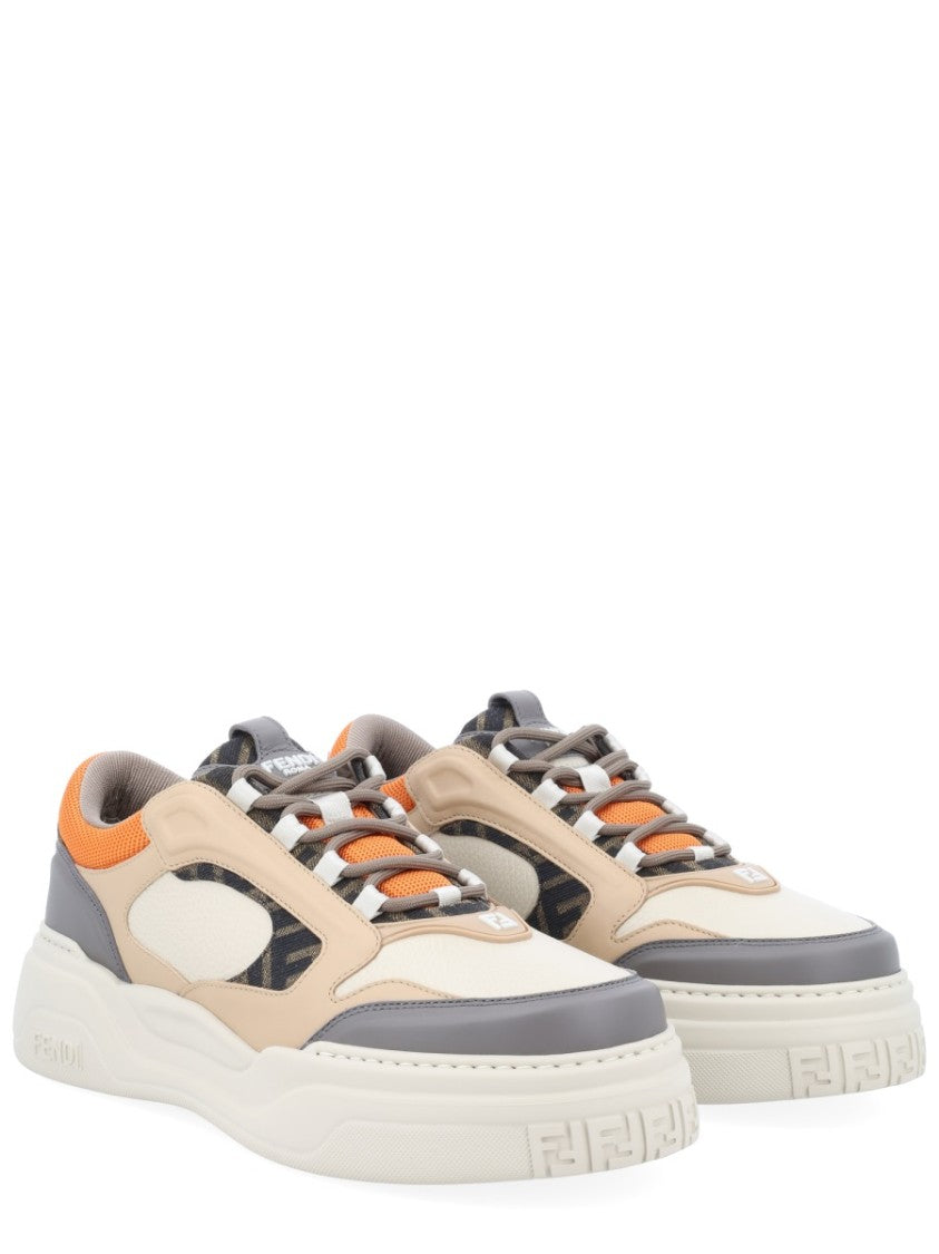 Fendi Fendi Force Chunky Leather Sneakers