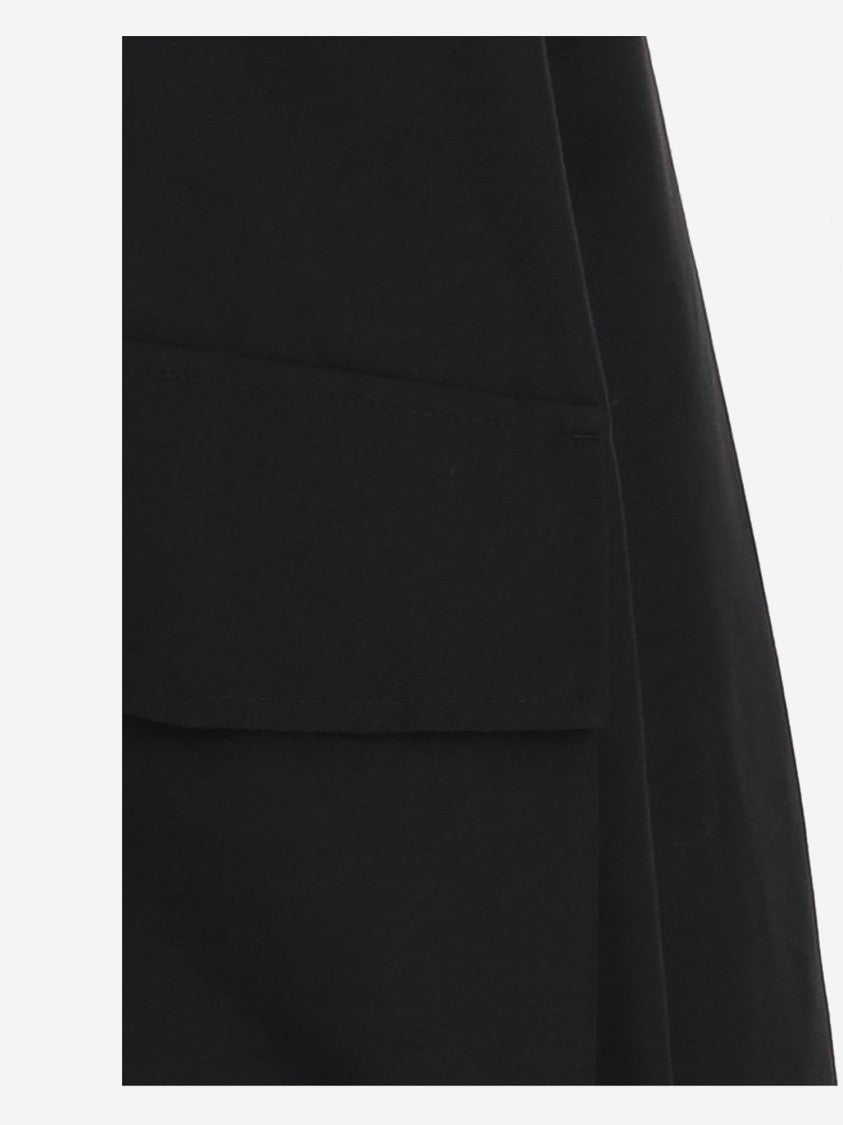 Armarium Cotton Blend Jacket With High Collar And Adjustable Hood