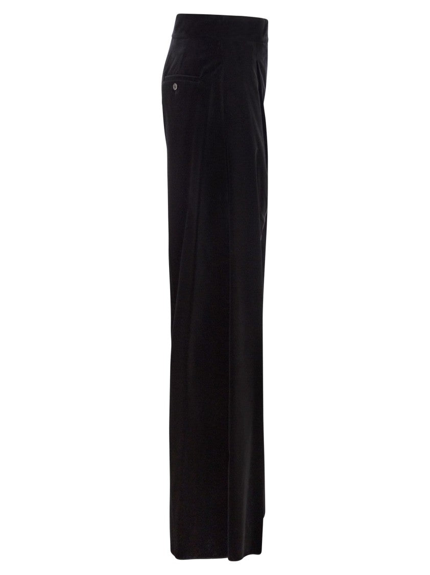 Max Mara Bratto1234 - Brushed Velvet Trousers
