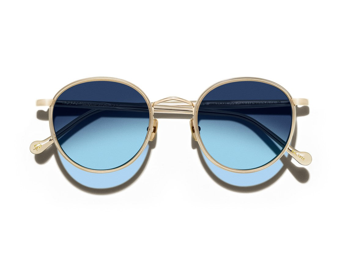 Moscot Blue Or-Zev2-S Round Sunglasses