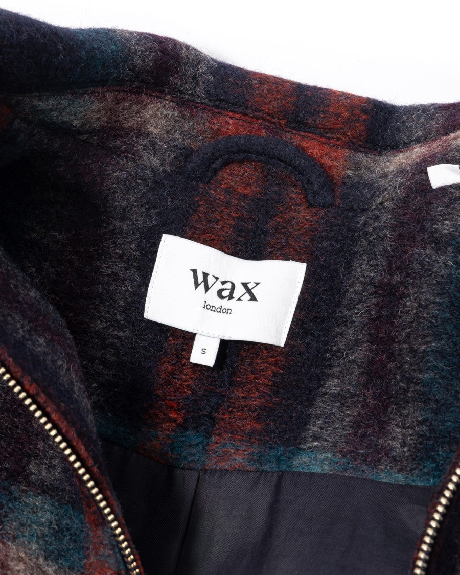 Wax London Woolen Check Heath Jacket With Navy