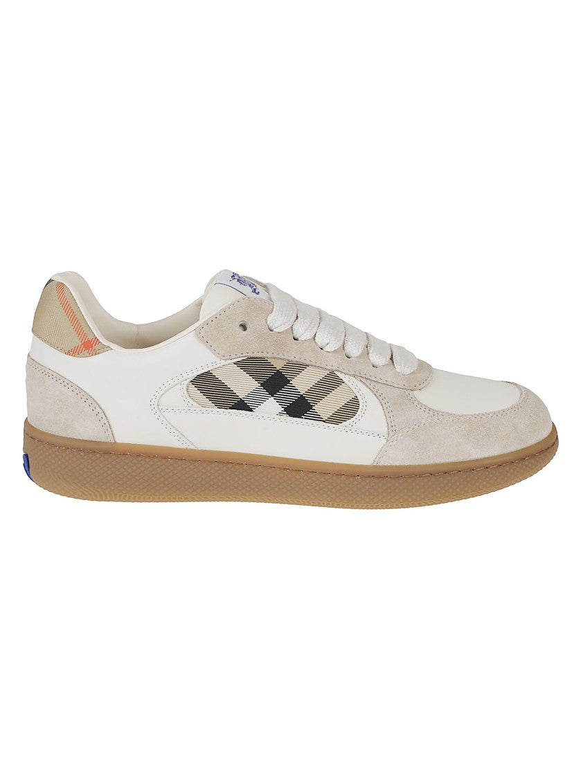 Burberry Multicolor Canvas Check Sneakers