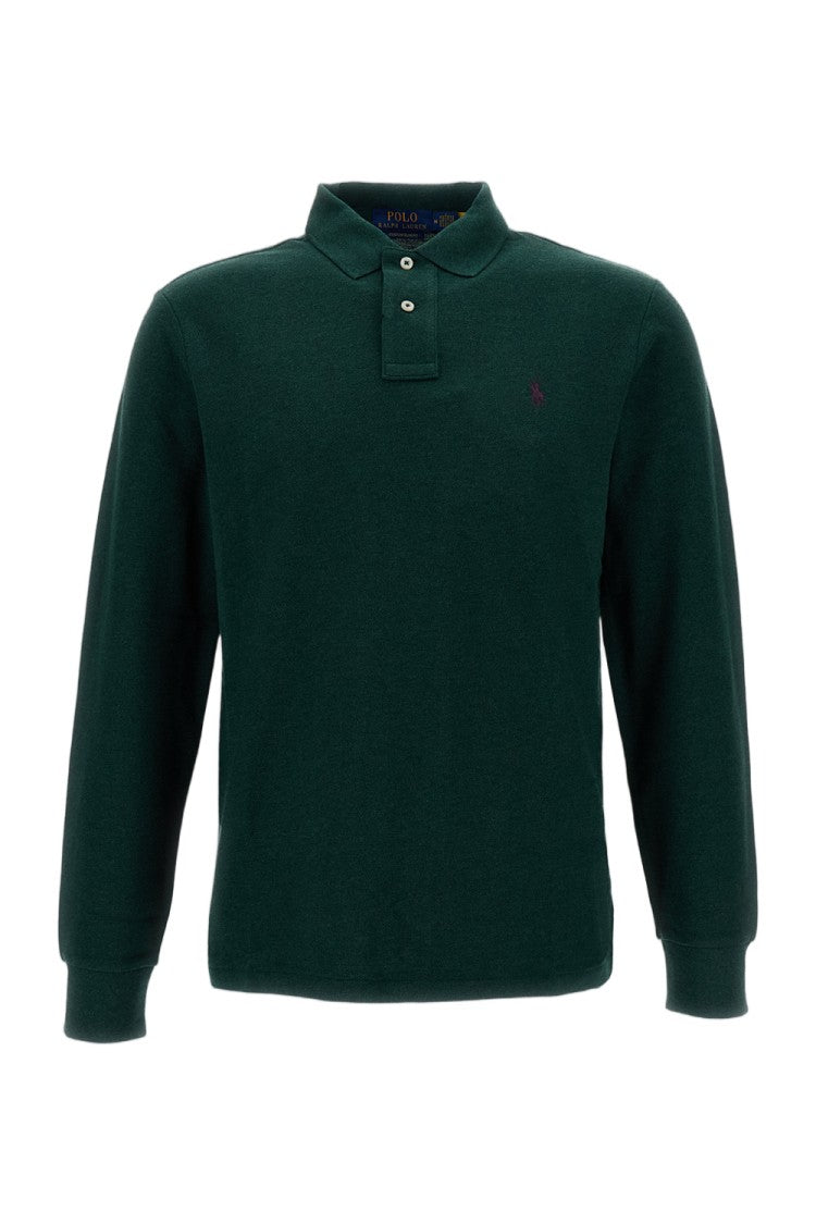 Polo Ralph Lauren Green Custom Slim Fit Cotton Piqué Polo Shirt
