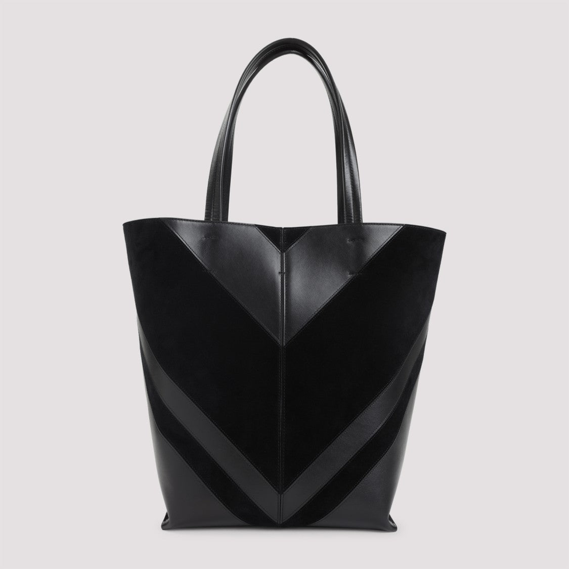 Phoebe Philo Structured Black Calf Leather Shopper Bag