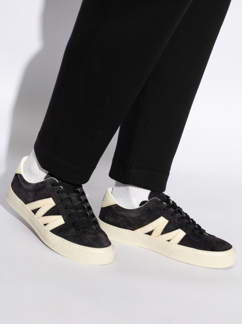 Moncler Monaco Logo Low-Top Sneakers