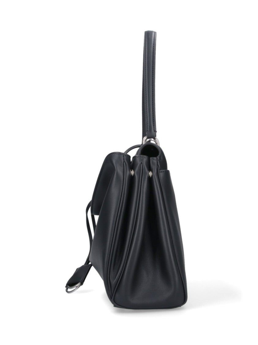 Balenciaga Medium Black Calf Leather Rodeo Bag