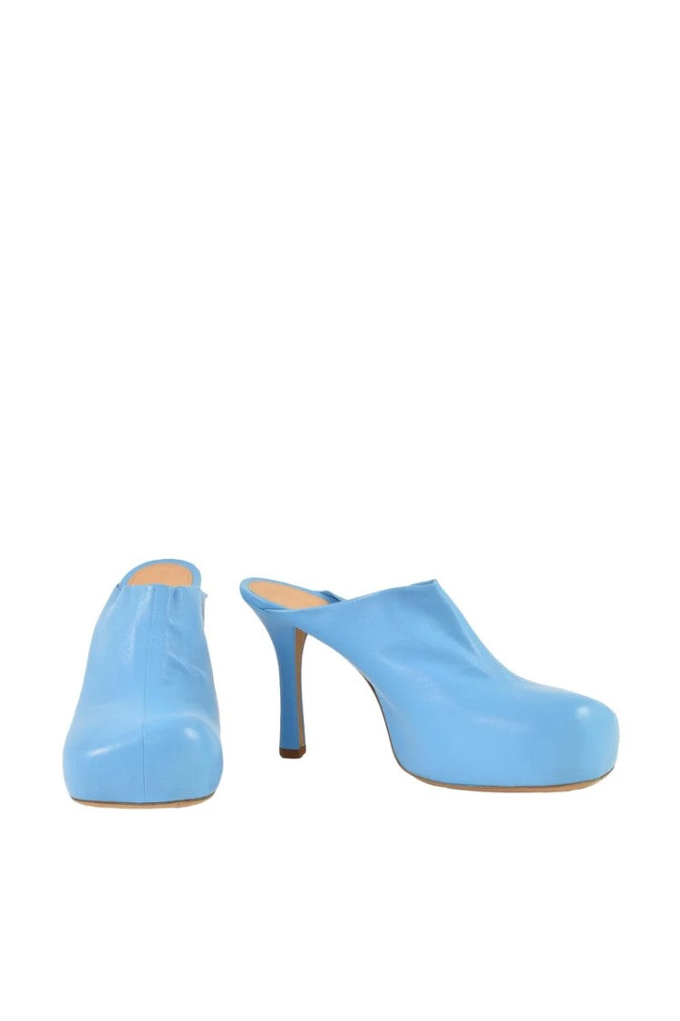 Bottega Veneta High Heel Mule - Light Blue
