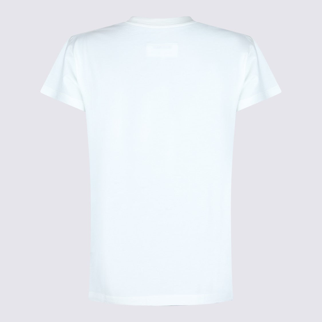 Mm6 By Maison Margiela White Cotton Logo Patch T-Shirt