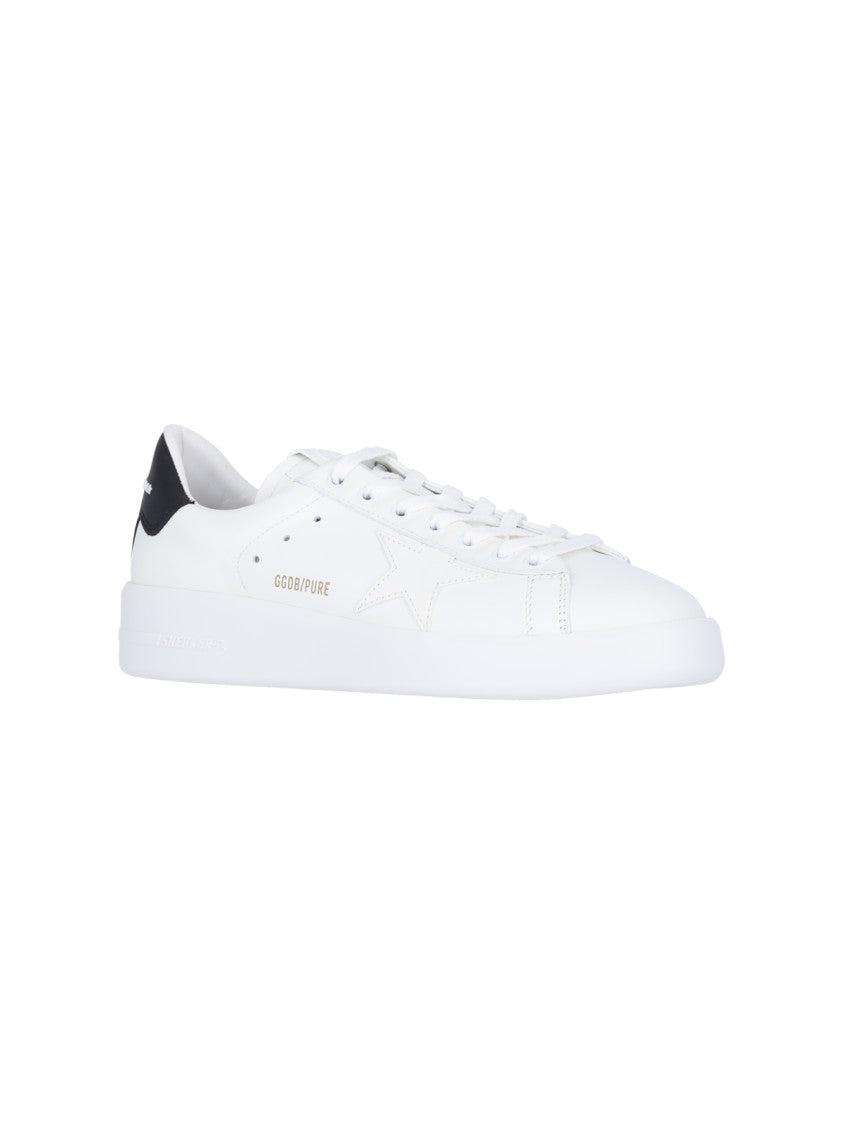Golden Goose White Tonal Star Leather Low-Top Sneakers