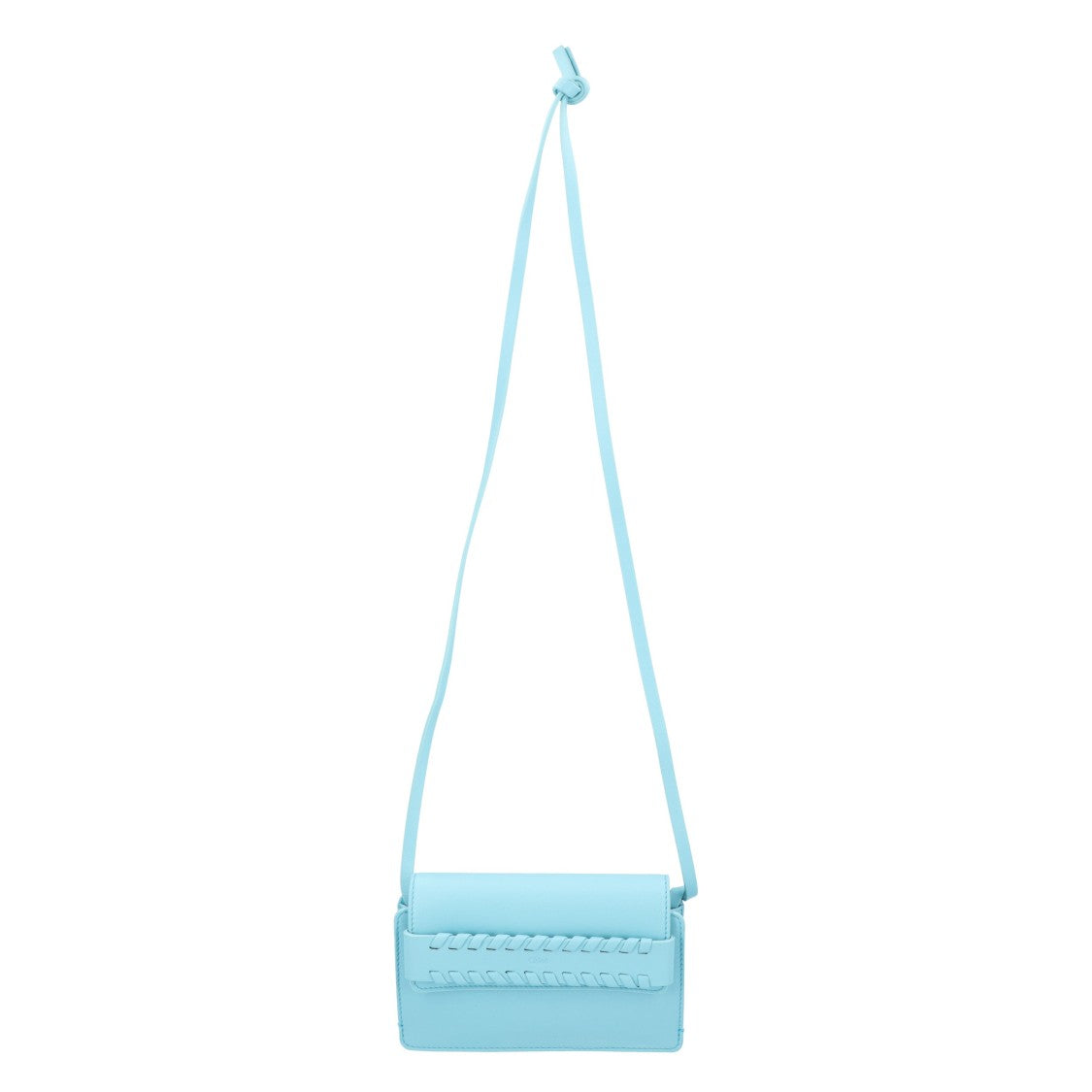 Chloé Shoulder Bag With Braided Detail Blue