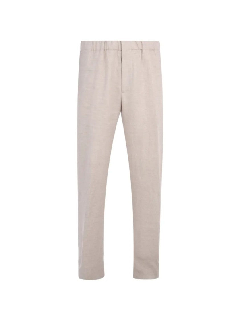Lardini Tailored Straight-Leg Flap Pockets Pants