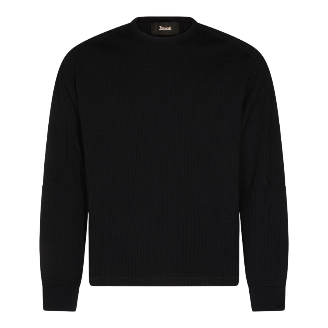 Laminar Ribbed Crew Neck Sweater With Relaxed Fit