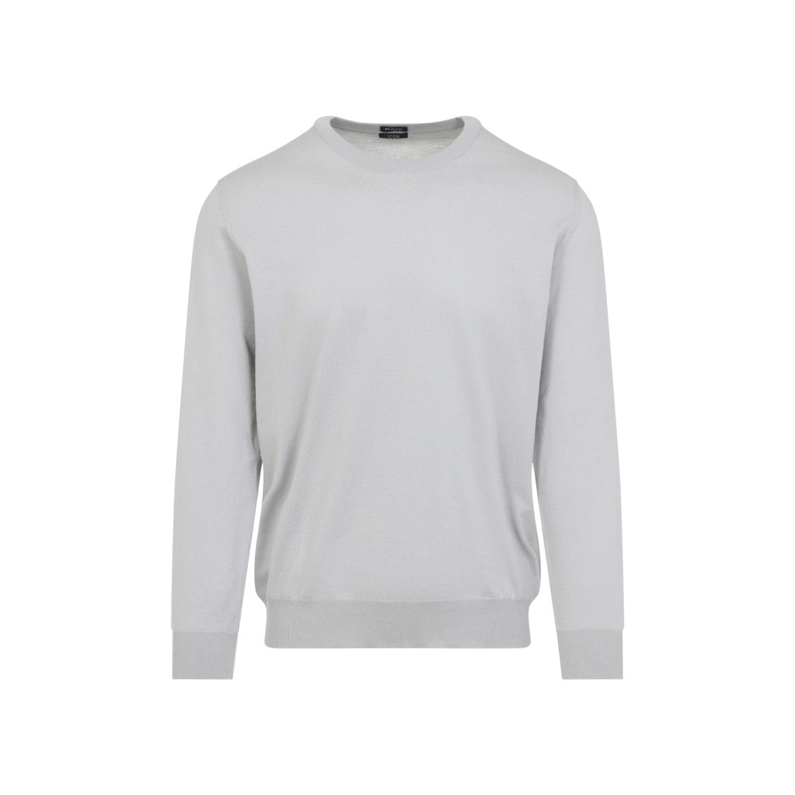 Kiton Light Grey Cotton Pullover