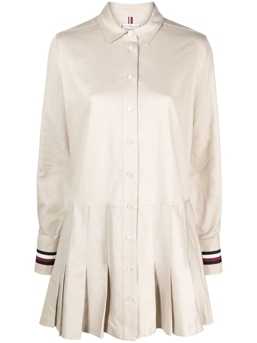 Tommy Hilfiger Global Stp Short Dress Ls