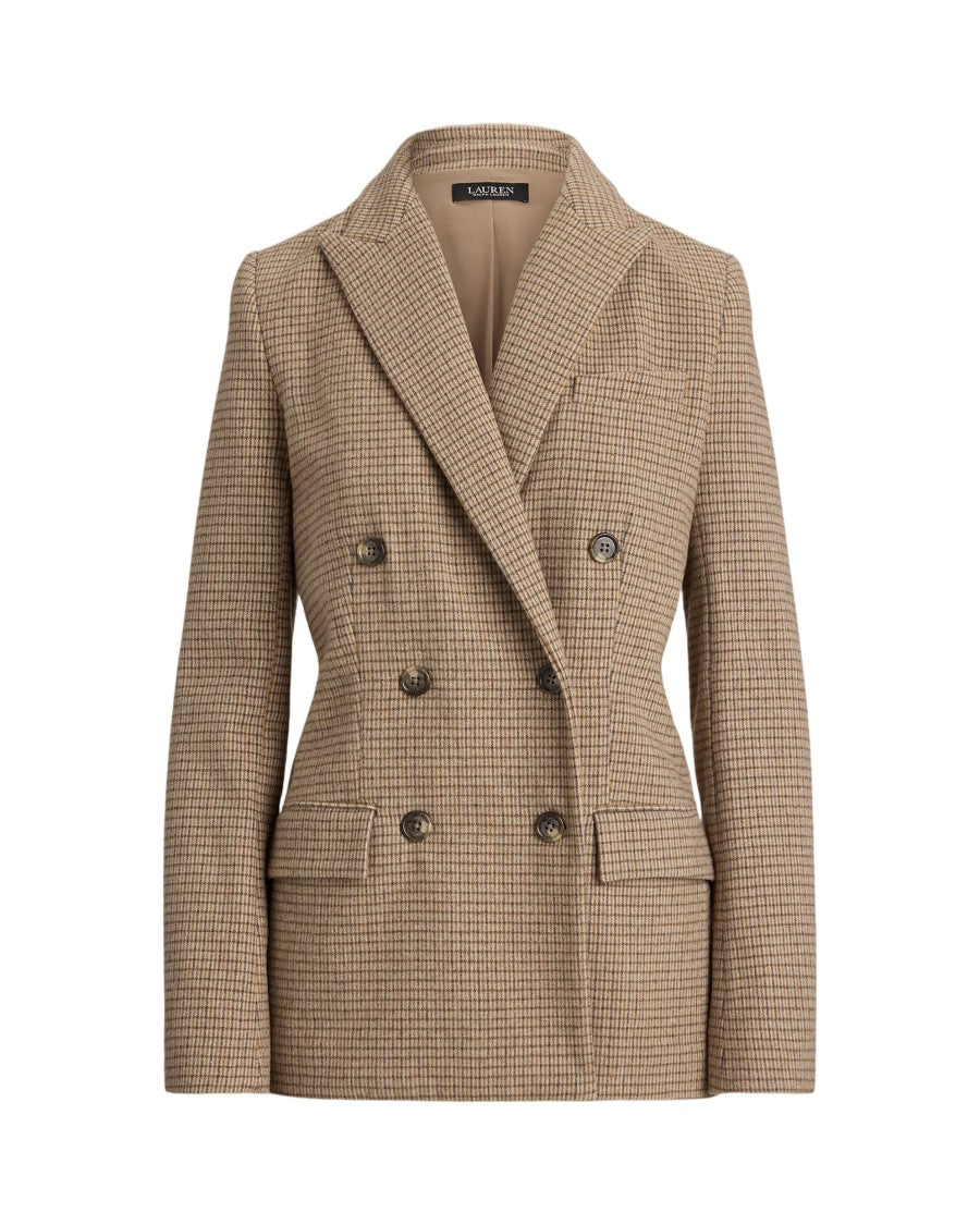 Lauren Ralph Lauren Double-Breasted Ryen Blazer With Notch Lapel