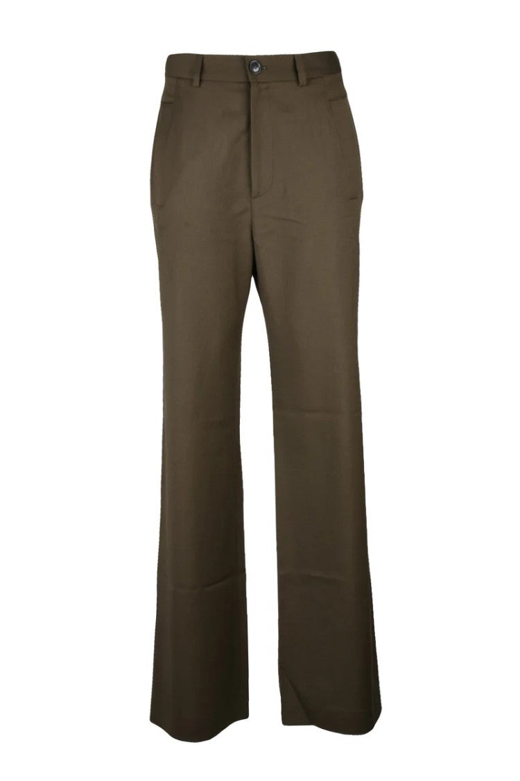 Vivienne Westwood High Waist Trousers Virgin Wool - Military Green
