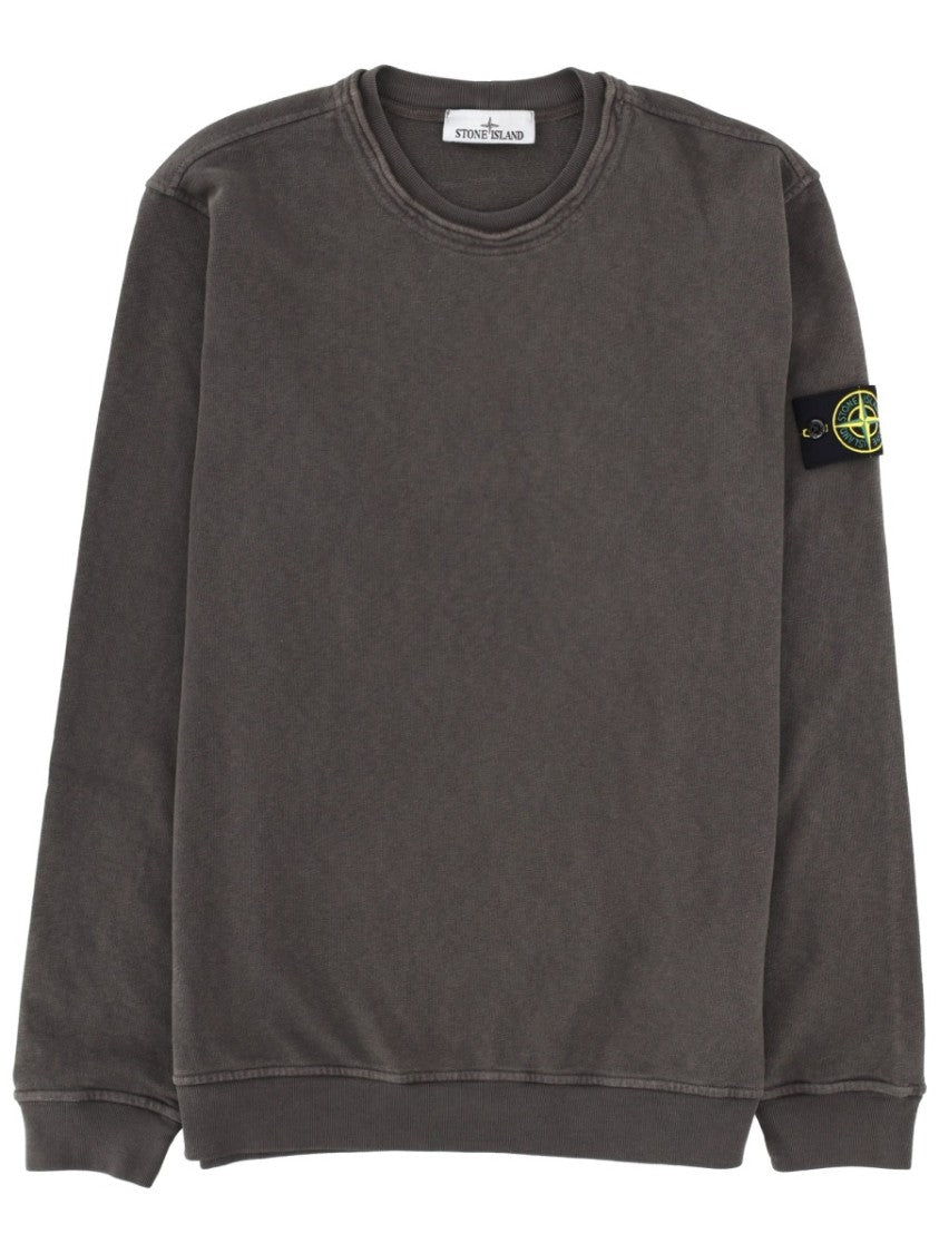 Stone Island Washed Faded Left Sleeve Patch Sweater
