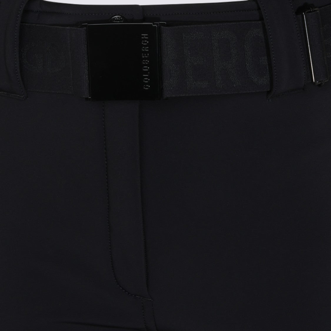 Goldbergh Fitted Wide-Belt Adjustable-Zipper Straight-Leg Pants