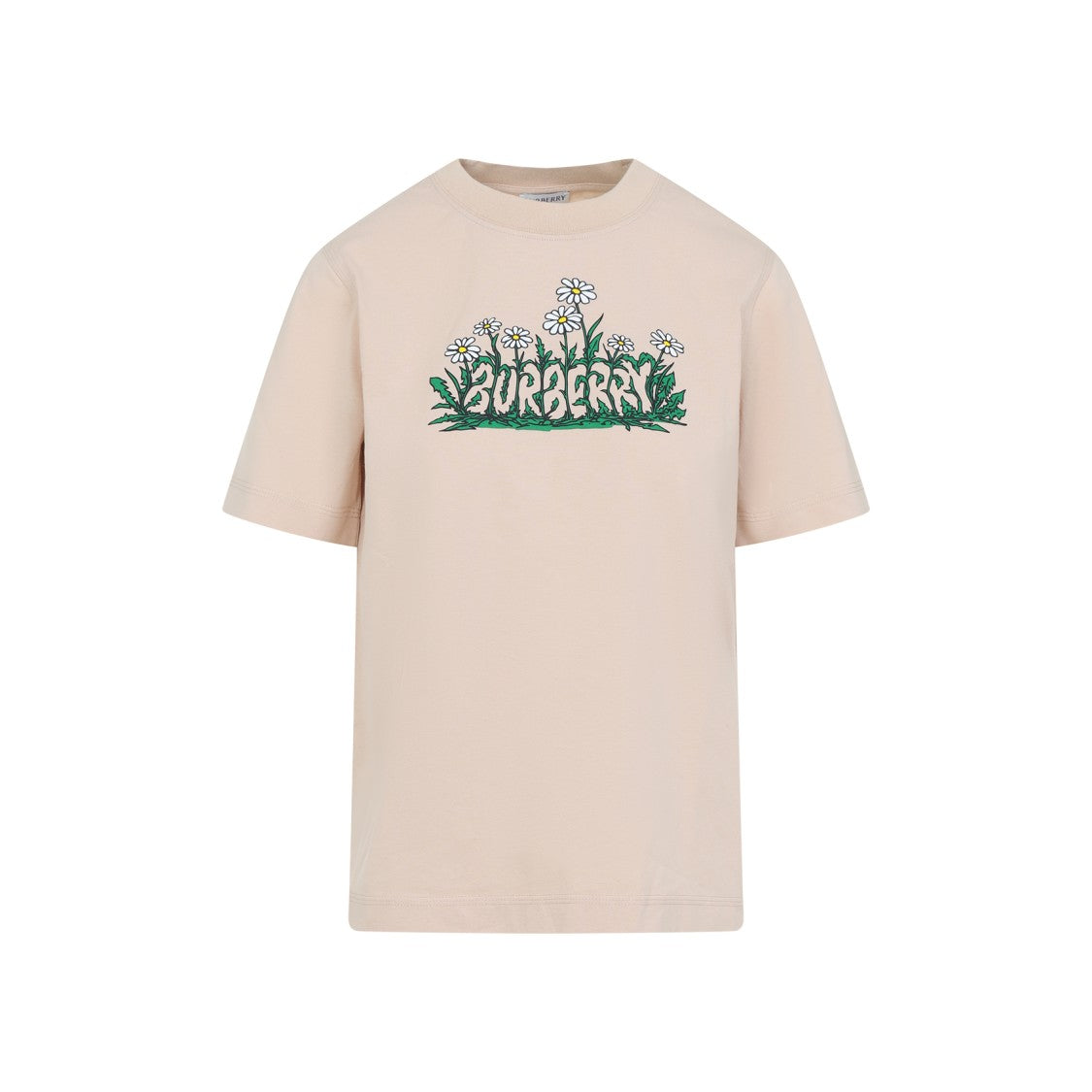Burberry Soft Cotton T-Shirt With Vibrant Floral Graphic