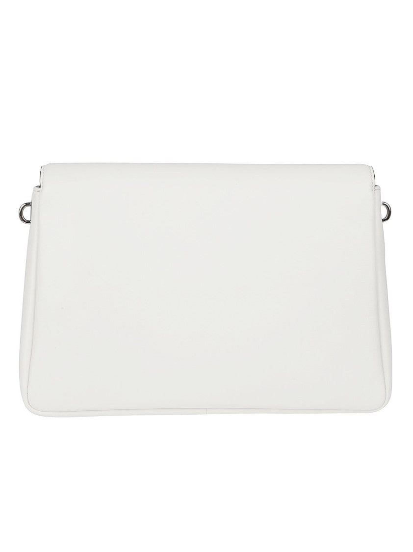 Tory Burch Soft-Structured White Shoulder Bag