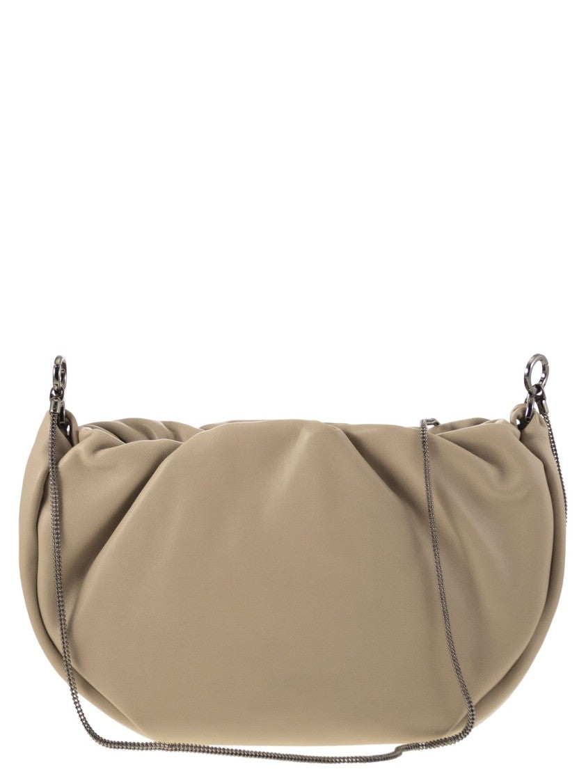 Brunello Cucinelli Soft Leather Brioche Hobo Bag