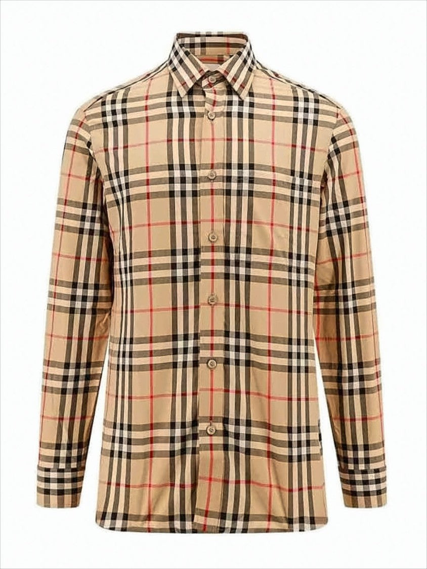 Burberry Classic Check Pattern Long-Sleeve Shirt