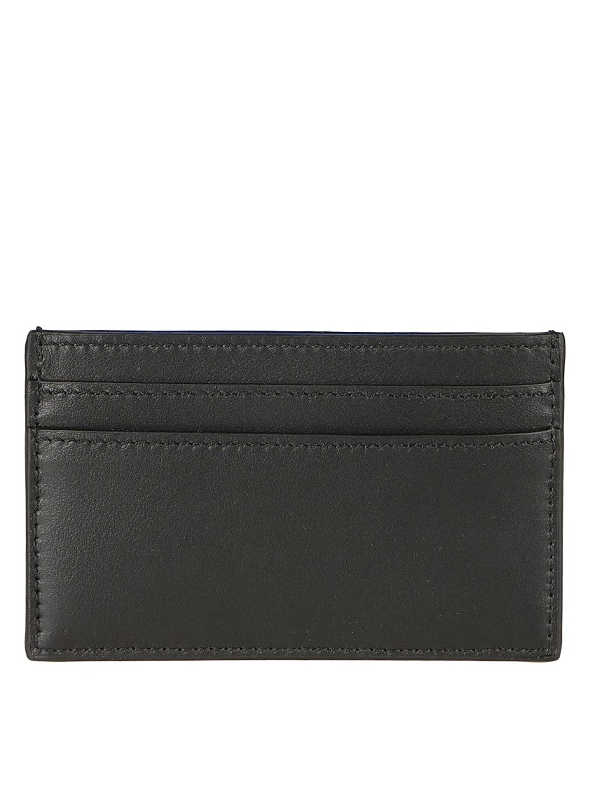 Alexander Mcqueen Sophisticated Black Calf Leather Wallet