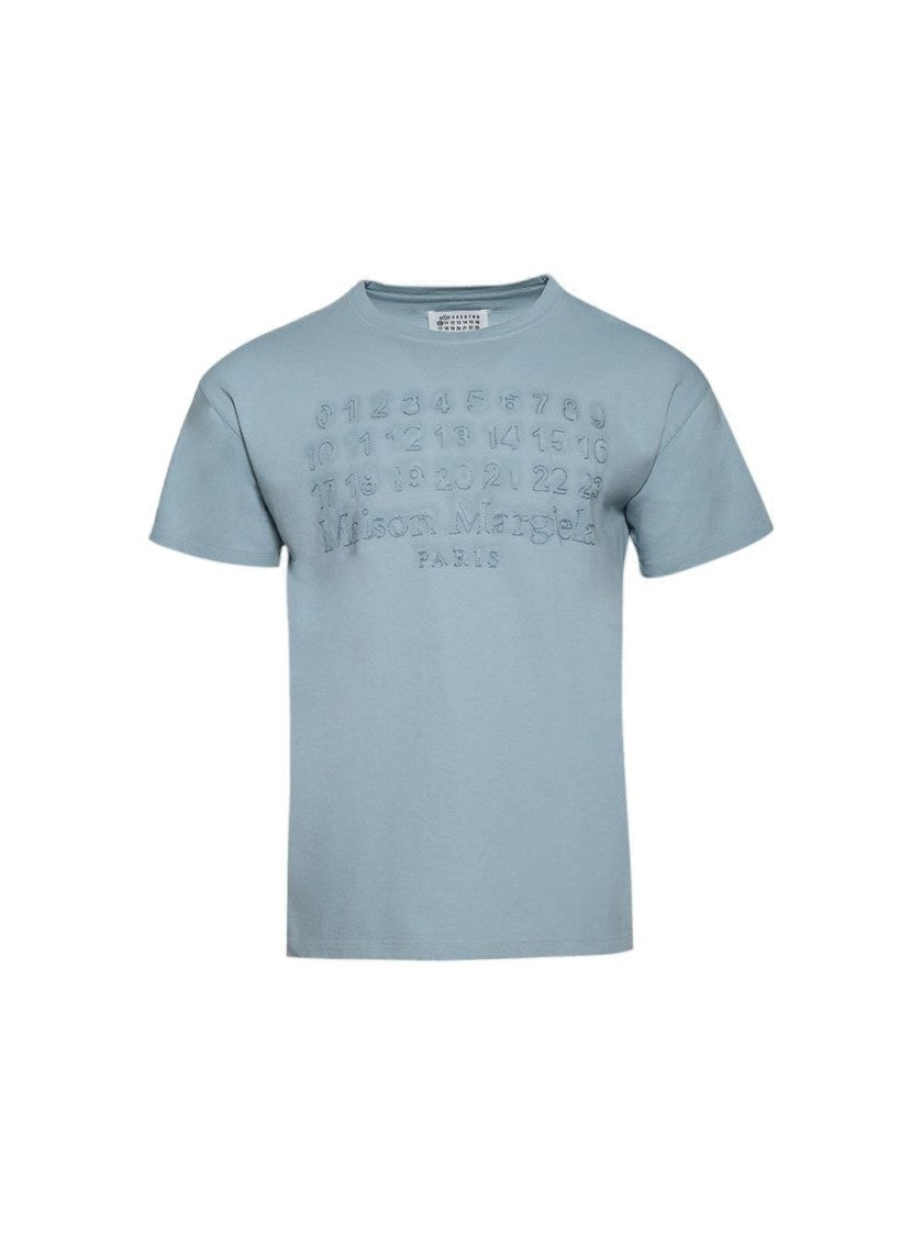 Maison Margiela Stamp Logo Tee Baby Blue