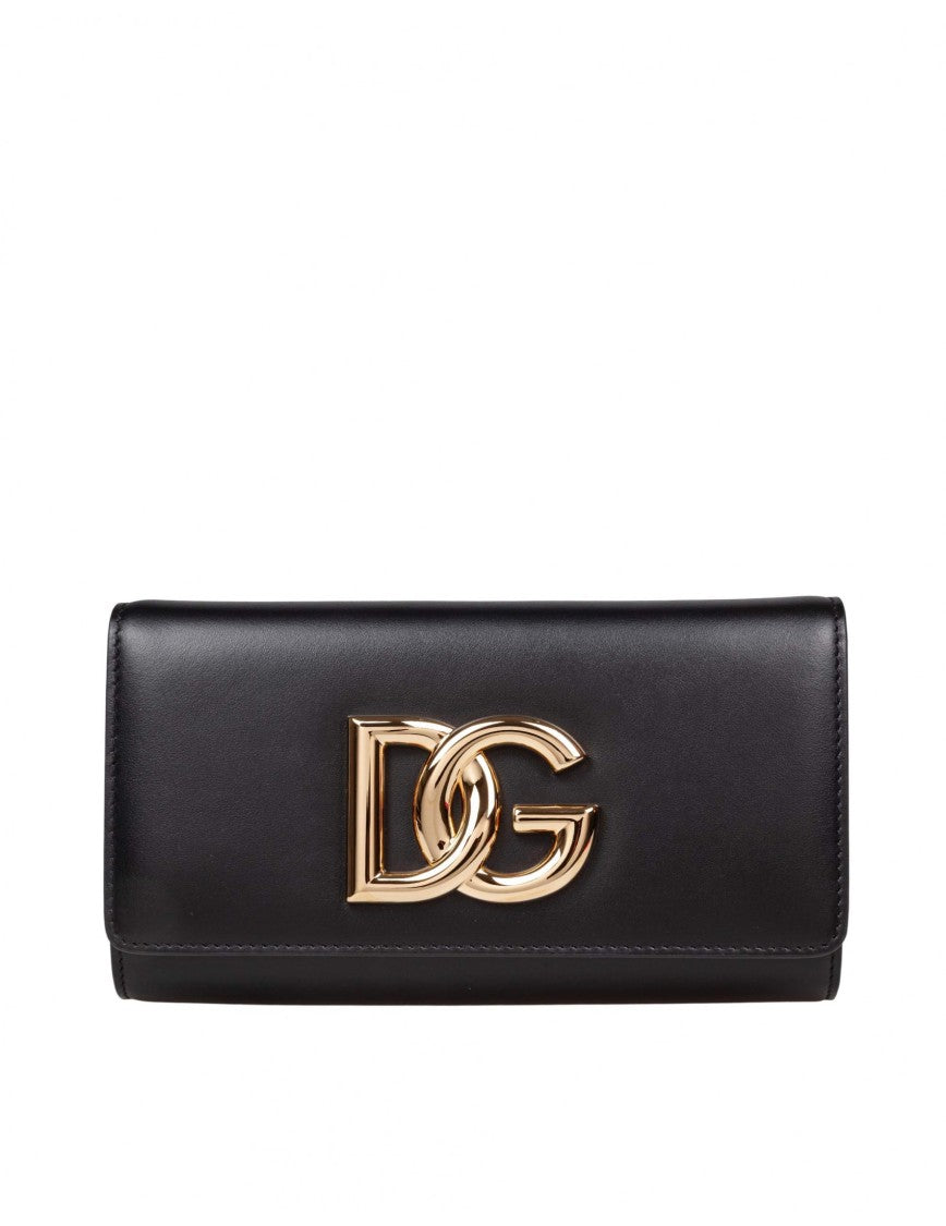 Dolce & Gabbana Black Calfskin Shoulder Bag