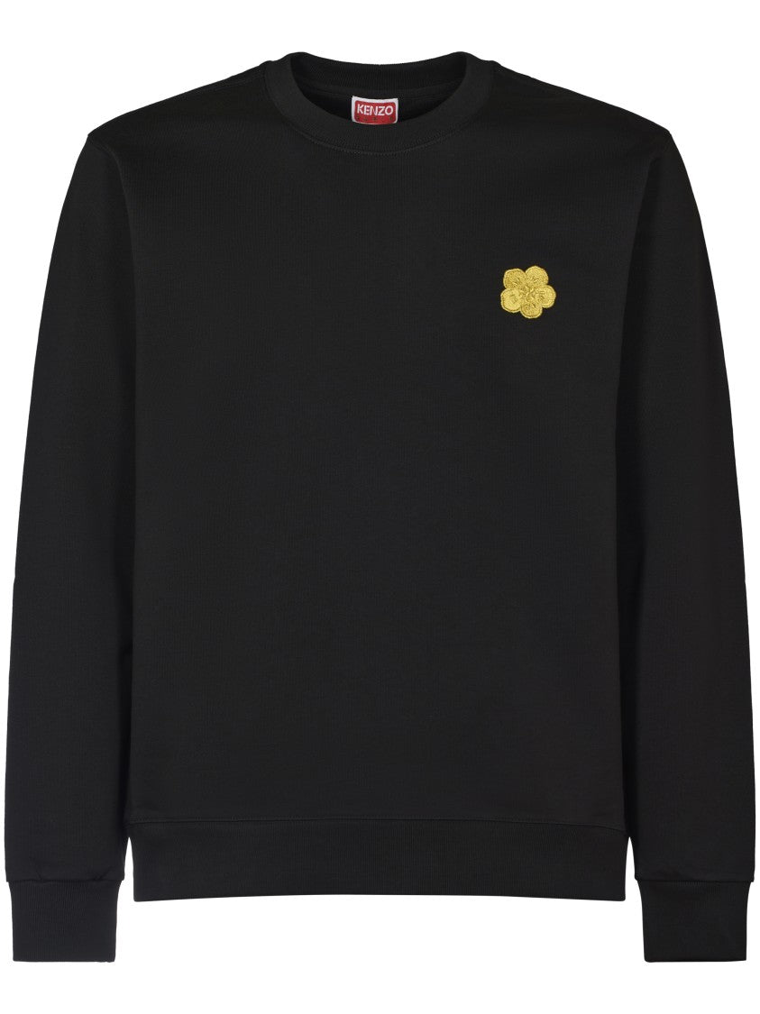 Kenzo Boke Flower Embroidered Slim Sweatshirt