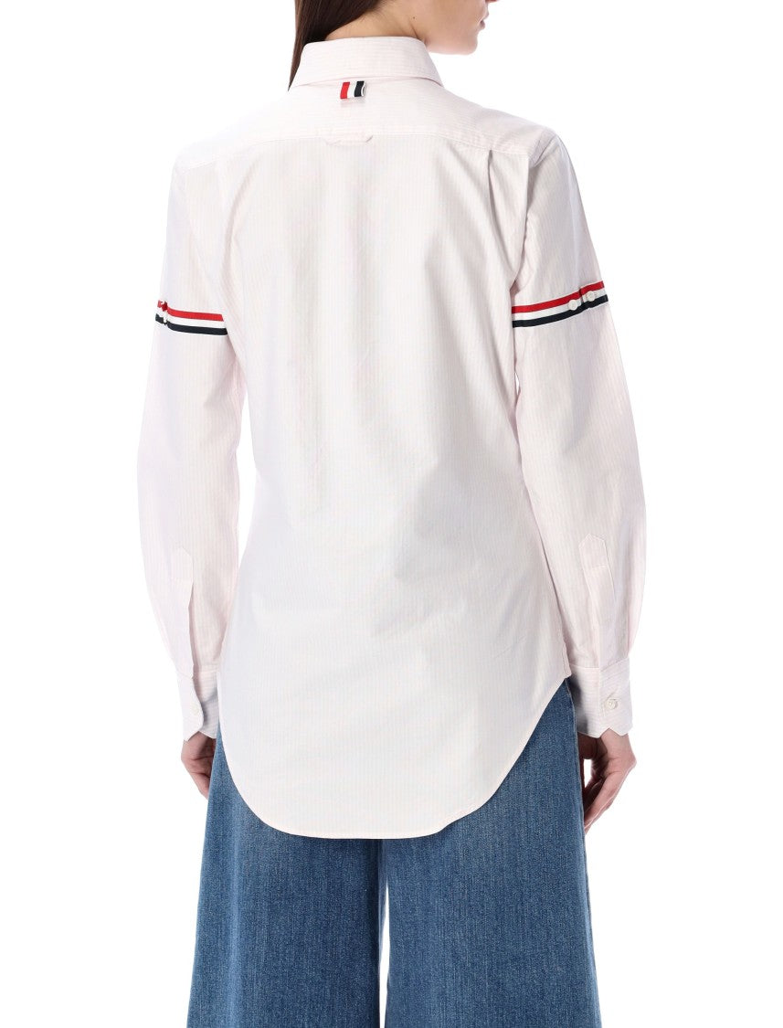 Thom Browne Cotton Oxford Shirt With Striped Armband