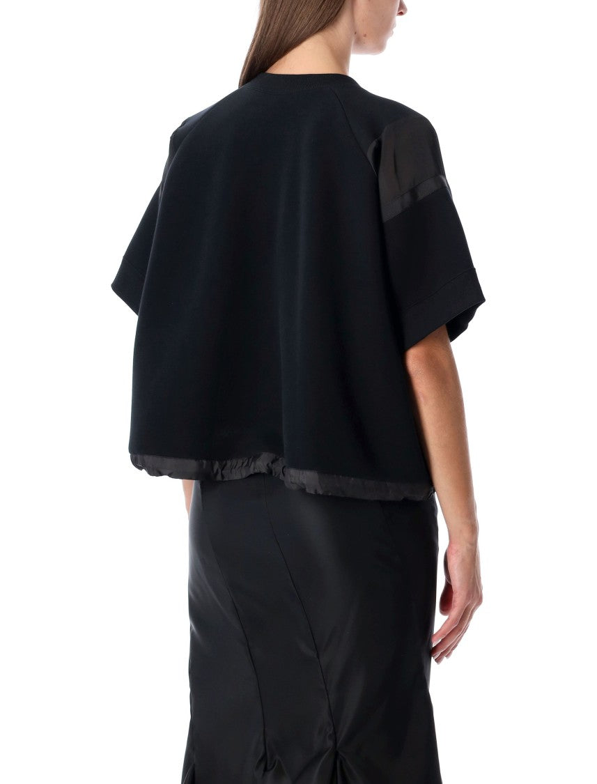 Sacai Oversized Technical Cotton T-Shirt