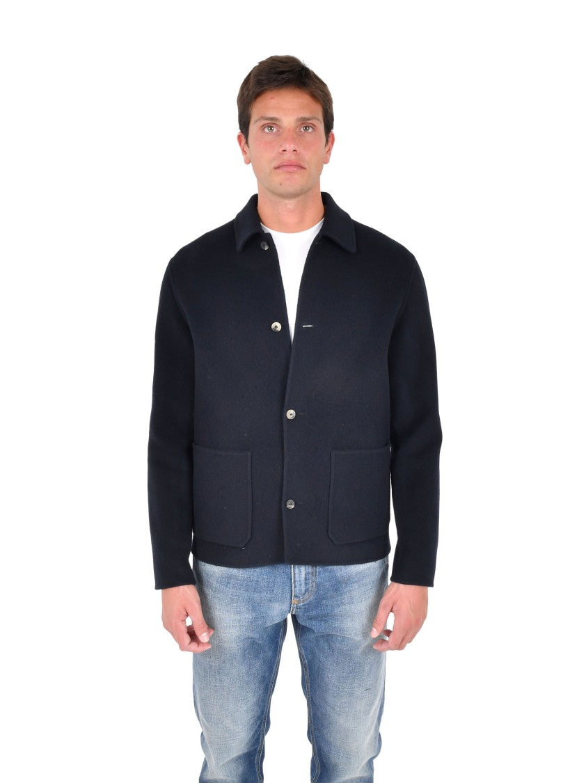 Jacob Cohen Navy Blue Wool Jacket