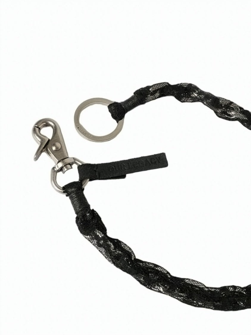 Our Legacy Keyring With Braided Nylon And Metallic Accents