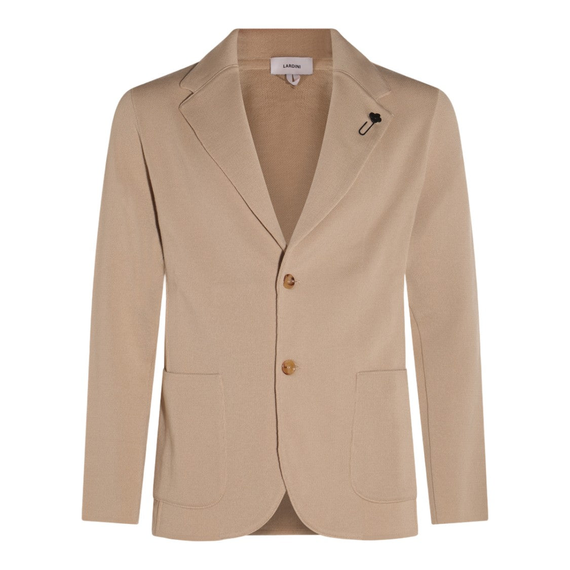 Lardini Tailored Knit Sweater With Notched Lapel