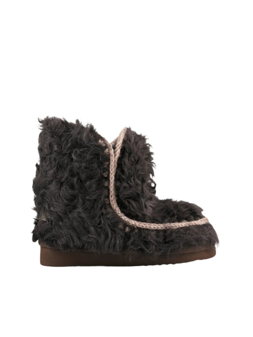 Mou Eskimo 18 Sheepskin Crochet Wool Boots