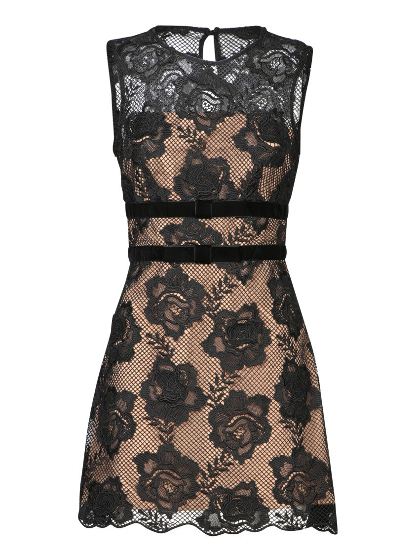 Self-Portrait Sleeveless Black Dress