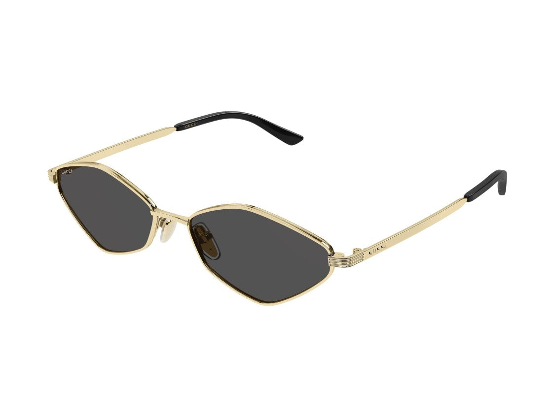 Gucci Gg2222s Gold Geometric Metal Sunglasses