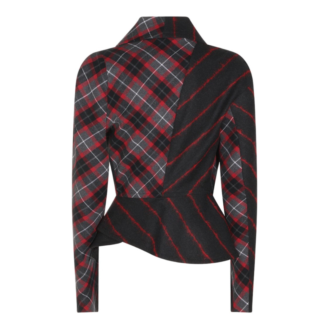 Vivienne Westwood Asymmetrical Tartan Plaid Jacket